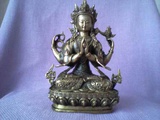 Статуэтка Будды, серебро, Китай 18 век